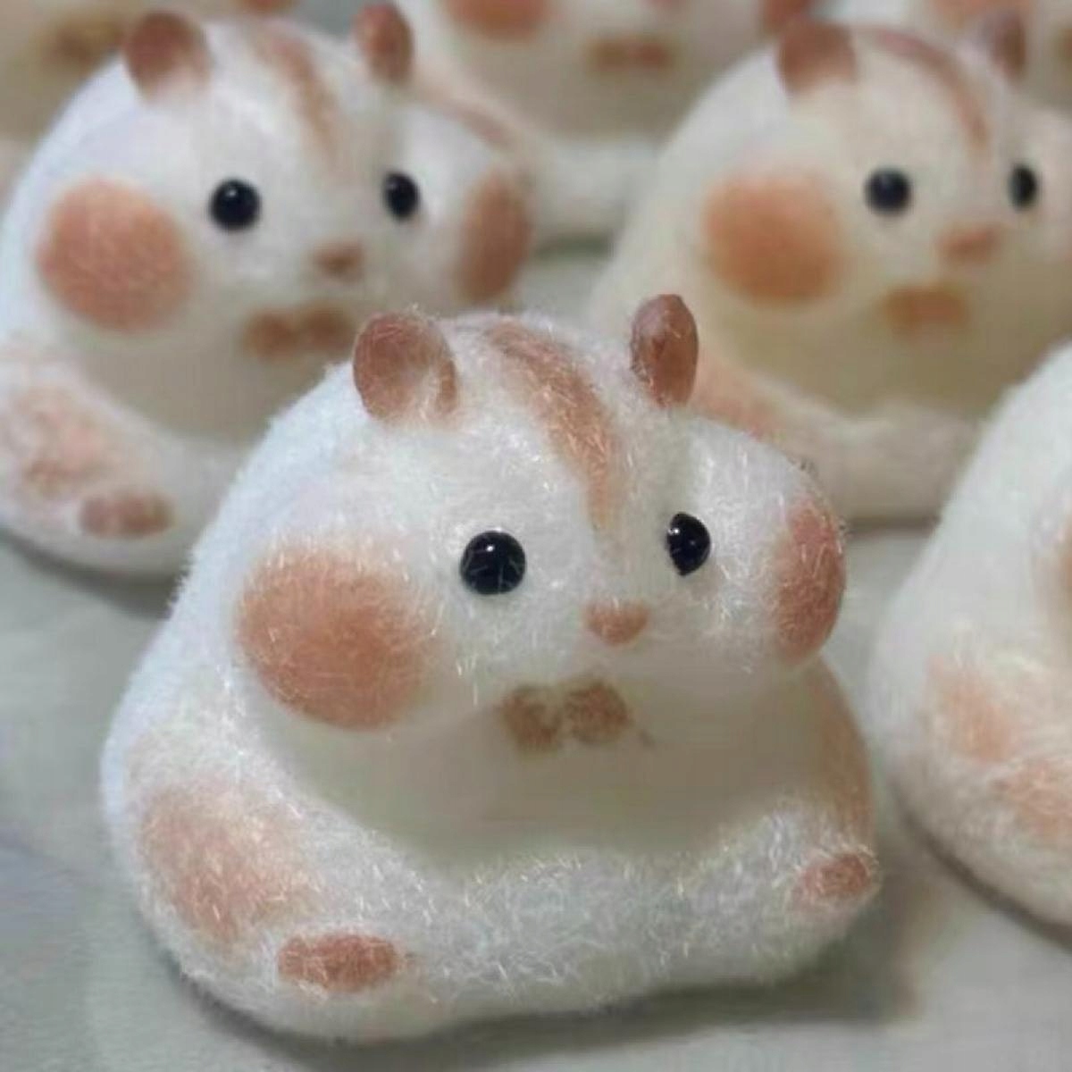 Ručne vyrobená silikónová stláčacia hračka Taba Squishy Hamster